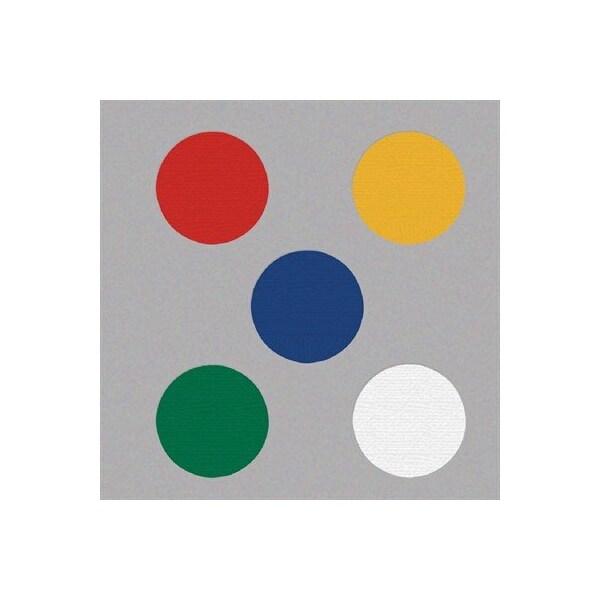 Nmc Marking Dots, Red, Pressure Sensitive Vinyl, 3-1/2 in W., 3-1/2 in L. LN131 - main